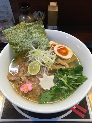 「極煮干ラーメン全部入り」@ラーメン愉悦処 似星 2号店の写真