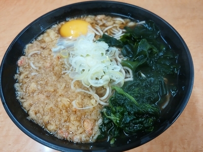 「朝得そば(並盛)340円」@たかべん 0番線ホーム店の写真