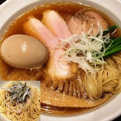 「【クリスマス限定】TURKEYDASHI＋ホルモン玉」@中華そば 飯村製作所の写真