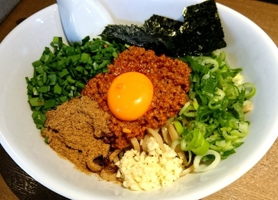 「台湾まぜそば（追い飯付き） 850円」@Dragon Noodle's ドラゴンラーメンの写真