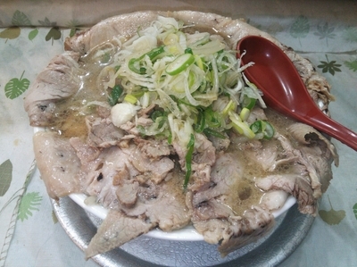 「しょう油ちゃあしゅうめん_肉増し（大盛）」@丸一らあめんの写真