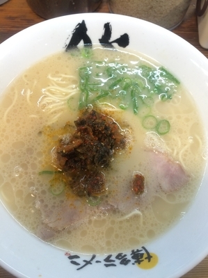 「辛子高菜ラーメン」@博多ラーメン 膳 天神メディアモール店の写真