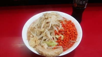 「らーめん＋辛あげ」@千里眼の写真