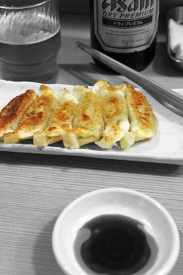 「焼餃子6個300円」@麺処 福吉 極の写真