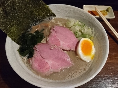 「牡蠣だしそば」@煮干専門 中華そば 平八の写真