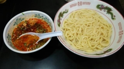 「麻辣つけ麺(あつもり)」@らーめん亜麺坊 上野店の写真