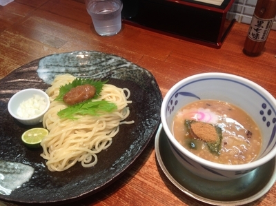 「梅干しつけめん」@つけ麺二代目みさわの写真