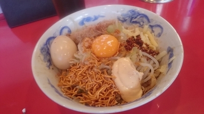 「まぜそば 780円」@ジャンプの写真