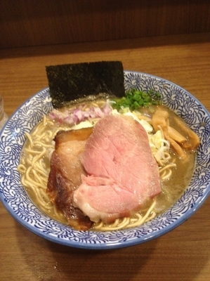 「激濃煮干しラーメン大盛り」@煮干しつけ麺 宮元の写真