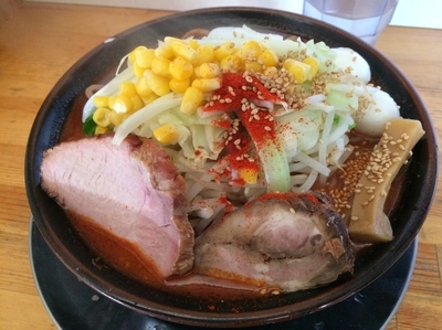 「限定 麻辣辛味噌ラーメン 中辛 シビレ増し 全粒粉極太麺」@麺屋 たかの写真