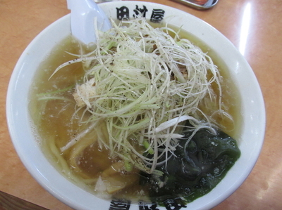 「白ネギラーメン　「850円」」@田村屋の写真