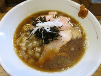 「カボ煮干しそば 750円 ＋ かき氷 （クリスマス）700円」@麺屋KABOちゃんの写真