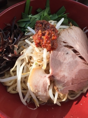 「たっぴまぜそば」@らーめん鏡花 ららぽーと立川立飛店の写真