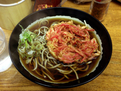 「しょうがそば(360円)」@六文そば 昌平橋店の写真