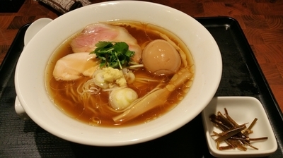 「生姜醤油ラアメン(780円)＋味玉(100円)」@Ginger Noodle Spot 角栄の写真