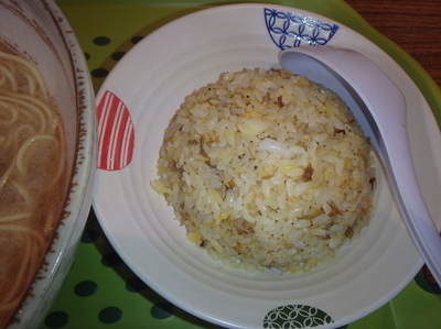 「ラーメン+チャーハンのセット(900円)」@らーめん屋 たちばなの写真