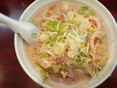 「味玉子らーめん（脂普通・ねぎ多め）」@こってりらーめん なりたけ TOKYOの写真