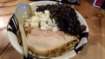 「コテにぼ + タマネギ 岩のり 増し」@凌駕JETの写真