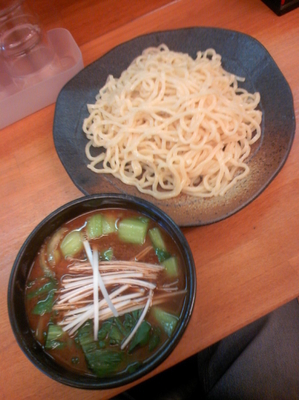 「鴨つけ麺（大盛）７８０円」@美味坊の写真