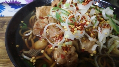 「ゲソそば」@六文そば 日暮里第2店の写真