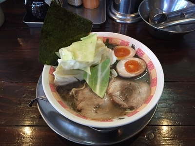 「亀ラーメン＋味玉」@めん屋 亀久の写真
