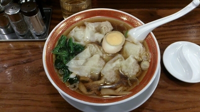「ミニ雲呑麺（醤油）_604円」@広州市場 西新宿店の写真