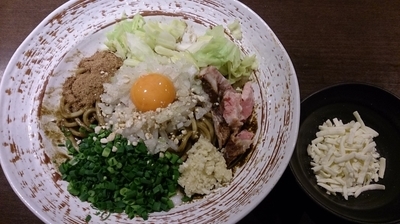 「黒どろまぜそば(追い飯付き)」@麺や 虎徹の写真