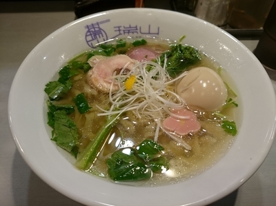 「【30日限定】鯛だししおそば850円＋味玉(サービス)」@中華蕎麦 瑞山（ZUIZAN）の写真