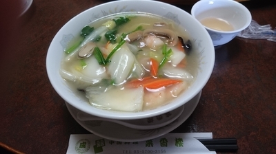 「えびソバ（８００円）」@菜香楼の写真