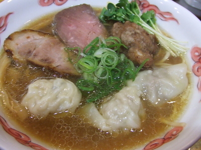 「【限定】３Bones ワンタン Noodle　１２００円」@流星軒の写真