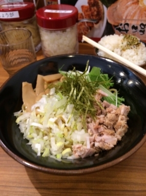 「油そば 680円」@横浜家系ラーメン 壱角家 谷塚店の写真
