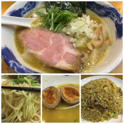 「濃厚塩ラーメン 730円＋おつまみ＋ハイボール＋etc」@麺屋 扇 SENの写真