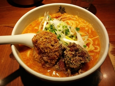 「馬鹿天辛味噌らーめん（限定）」@麺屋武蔵 二天 池袋店の写真