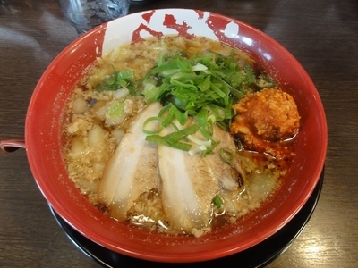 「ピリ辛鶏醤ラーメン（ストレート玉子麺）」@ラーメンまこと屋 イオン上郡ショッピングセンター店の写真