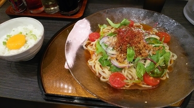 「冷やし担々麺+シメの御飯付」@チラナイサクラの写真