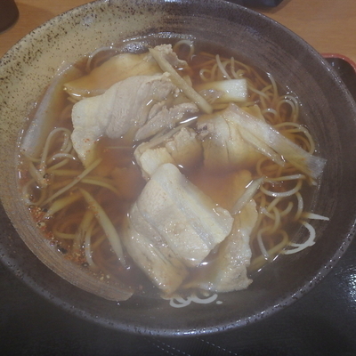 「肉南蛮そば(520円)」@ゆで太郎 富山呉羽店の写真