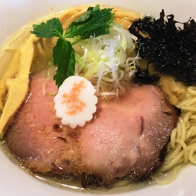 「【限定】天草大王の塩中華そば（ポルチーニ茸の香味油）」@麺や 虎徹の写真