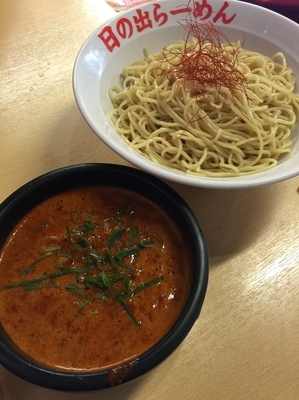 「辛シビつけ麺 辛さ 地獄」@日の出らーめん 日吉店の写真