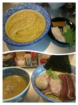 「(限定)俺の大和&節薫る鶏白湯つけ麺」@豚骨一燈の写真