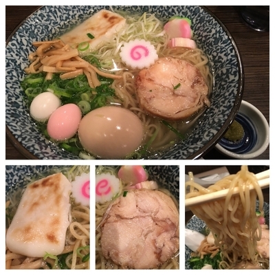 「お正月限定 焼き餅入り 迎春鶏そば880円＋味玉100円」@鶏そば 一瑳の写真