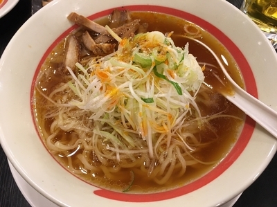 「辛ネギラーメン＋ミックスセット＋生ビール他」@幸楽苑 ライフガーデンにらさき店の写真