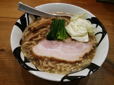 「強烈煮干そば（大盛）_極太麺Ｖｅｒ」@凌駕IDEAの写真