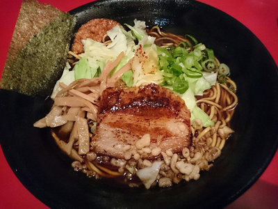 「焦がし醤油ラーメン、麺大盛」@麺家 うえだの写真