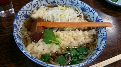 「天ぷらそば 1,150円」@手打ち 水車生そばの写真