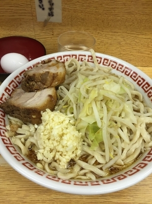 「小ブタ ニンニク」@ラーメン二郎 環七新新代田店の写真