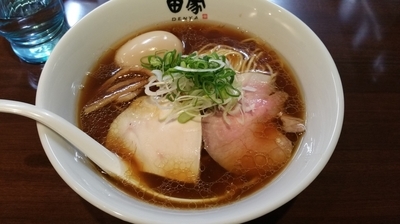 「【正月限定】比内地鶏そば(醤油)+味玉」@中華そば田家 ふくふくの写真