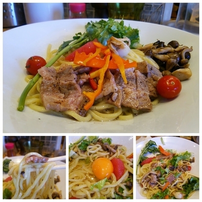 「【限定】イベリコベジョ-タ油そば1500円ﾌﾟﾚﾐｱﾑver」@NOODLE STOCK 鶴おかの写真