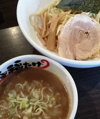 「メガ豚煮干しつけ麺850円」@らーめん 福たけ 桜木本店の写真