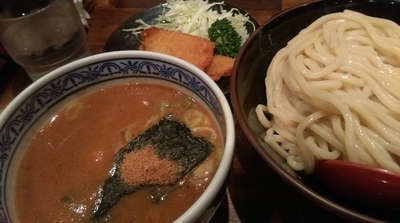 「ハムカツセット」@つけ麺専門店 三田製麺所 新宿西口店の写真