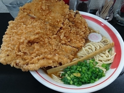 「揚チキンめん」@自家製麺SHINの写真